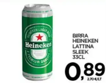 Interspar BIRRA HEINEKEN LATTINA SLEEK 33CL offerta