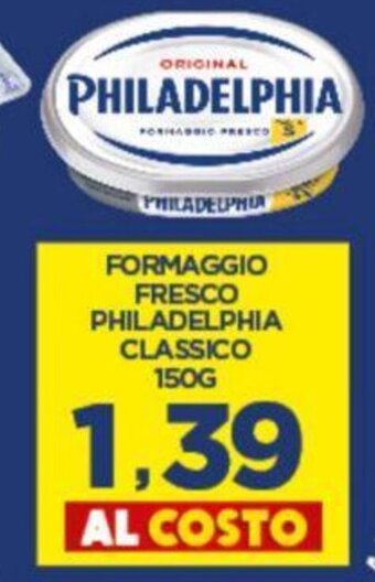 Interspar FORMAGGIO FRESCO PHILADELPHIA CLASSICO 150G offerta
