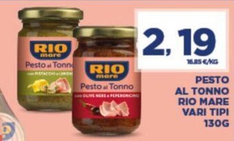 Interspar PESTO AL TONNO RIO MARE VARI TIPI 130G offerta