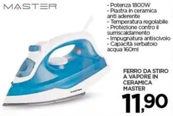 FERRO DA STIRO A VAPORE IN CERAMICA MASTER