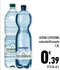 Conad Margherita Levissima acqua offerta