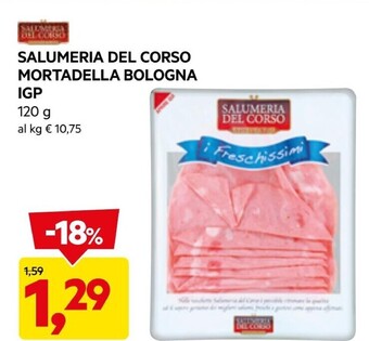 DPiù Salumeria del corso mortadella bologna igp offerta