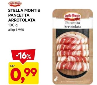 DPiù Stella montis pancetta arrotolata offerta