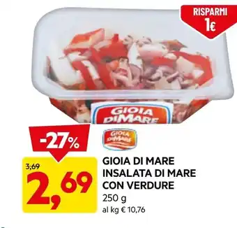 DPiù Gioia di mare insalata di mare con verdure offerta