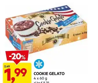 DPiù Artigianale cookie gelato offerta