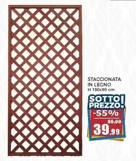 Happy Casa Grigliato in legno 180x90cm offerta