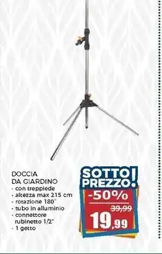 Happy Casa Doccia da esterno altezza regolabile - h215cm offerta