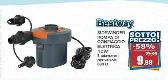 Happy Casa Bestway pompa ad aria elettrica sidewinder - 680l/min offerta