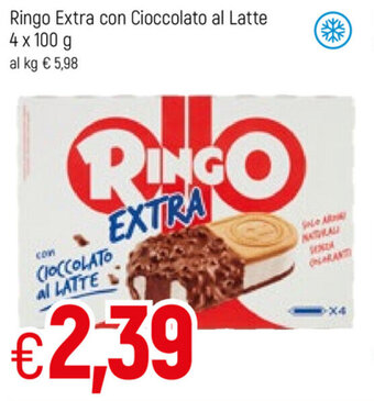 Famila Ringo Extra con Cioccolato al Latte 4x100g offerta