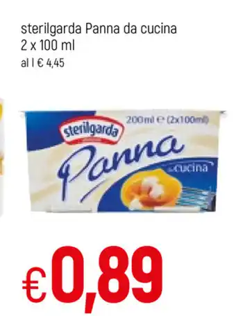 Famila Sterilgarda Panna da cucina 2x100ml offerta