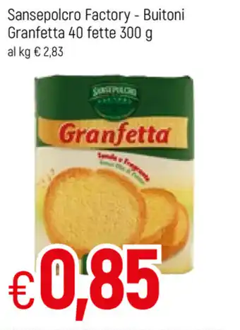 Famila Sanselpolcro Factory - Buitoni Granfetta 40 fette 300g offerta