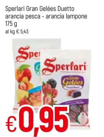 Famila Gran Gelées Duetto Sperlari arancia pesca-arancia lampone 175g offerta
