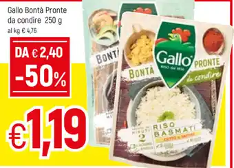 Famila Gallo Bontà Pronte da condire 250g offerta