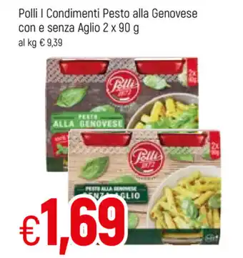 Famila Polli I Condimenti Pesto alla Genovese con e senza Aglio 2x90g offerta