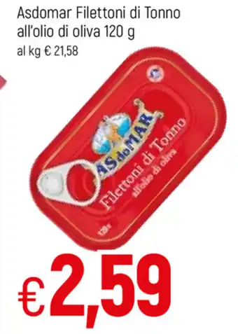 Famila Às do Mar Filettoni di Tonno all'Olio di oliva 120g offerta