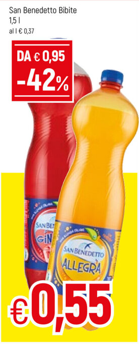 Famila San Benedetto Bibite 1,5l offerta