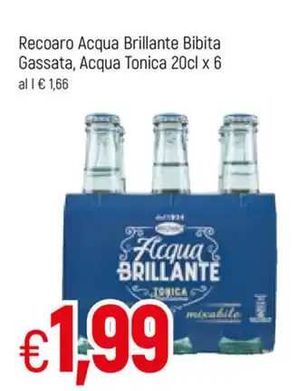 Famila Acqua Brillante Bibita Gassata, Acqua Tonica Recoaro 20clx6 offerta