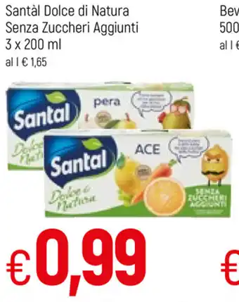 Famila Santal Dolce di Natura Senza Zuccheri Aggiunti 3x200ml offerta