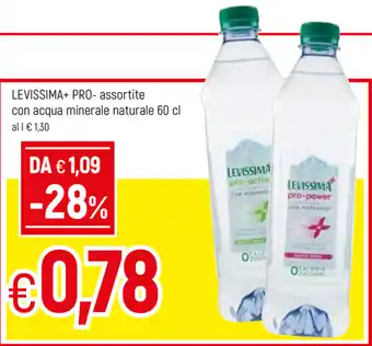 Famila Levissima+ Pro-assotite con acqua minerale naturale 60cl offerta