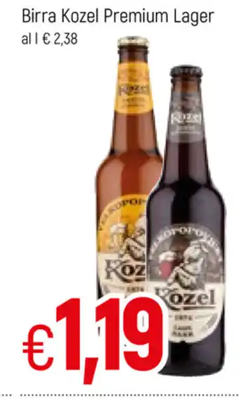 Famila Kozel Premium Lager Birra offerta