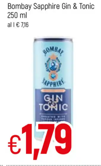 Famila Bombay Sapphire Gin & Tonic 250ml offerta