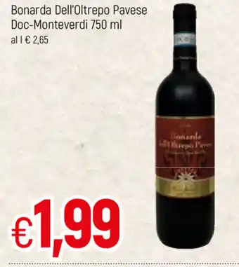 Famila Bonarda Dell'Oltrepo Pavese Doc-Monteverdi 750ml offerta