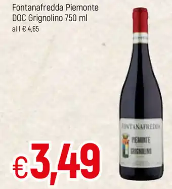 Famila Fontanafredda Piemonte DOC Grignolino 750ml offerta