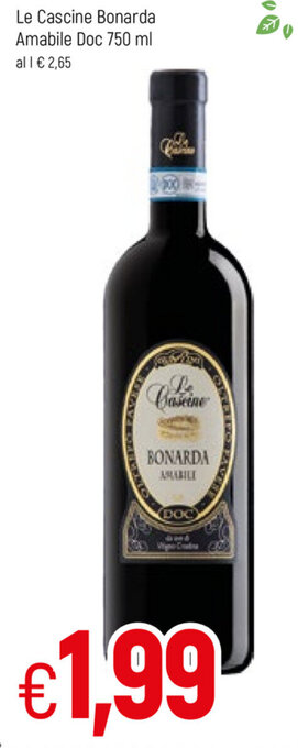 Famila Le Cascine Bonarda Amabile Doc 750ml offerta
