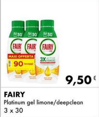 Iper Tosano FAIRY Platinum gel limone/deepclean 3 x 30 offerta