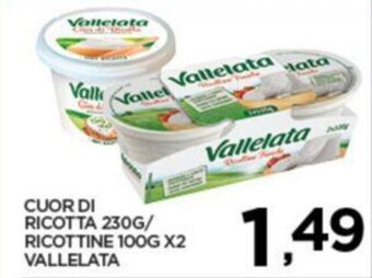 CUOR DI RICOTTA 230G/ RICOTTINE 100G X2 VALLELATA
