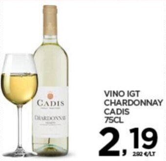 Interspar VINO IGT CHARDONNAY CADIS 75CL offerta