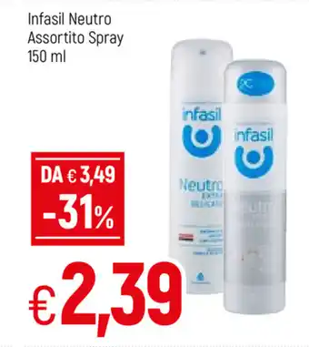 Famila Infasil Neutro Assortito Spray 150ml offerta