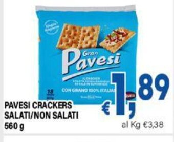 DEM PAVESI CRACKERS SALATI/NON SALATI 560 g offerta