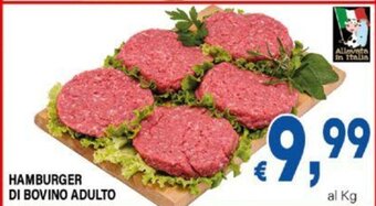 DEM HAMBURGER DI BOVINO ADULTO offerta