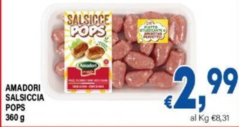DEM AMADORI SALSICCIA POPS 360 g offerta
