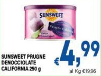 DEM SUNSWEET PRUGNE DENOCCIOLATE CALIFORNIA 250 g offerta