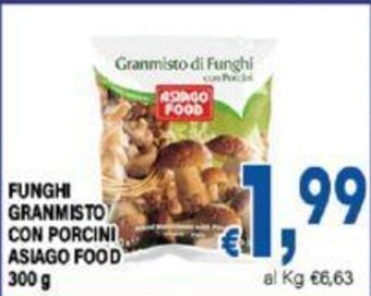DEM FUNGHI GRANMISTO CON PORCINI ASIAGO FOOD 300 g offerta
