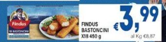 DEM FINDUS BASTONCINI X18 450 g offerta