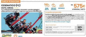 Eurospin CESENATICO (FC) HOTEL SIRENA offerta