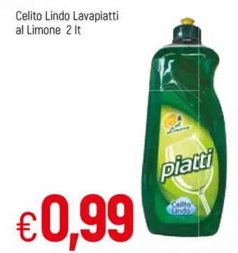 Famila Celito Lindo Lavapiatti al limone 2lt offerta
