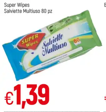 Famila Super wipes Salviette Multiuso 80pz offerta