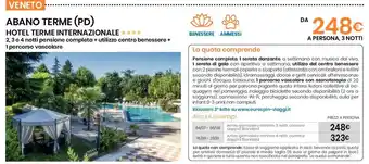 Eurospin ABANO TERME (PD) HOTEL TERME INTERNAZIONALE offerta