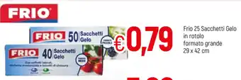 Famila Frio 25 Sacchetti Gelo in rotolo formato grande 29x42cm offerta
