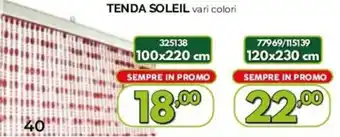 TENDA SOLEIL vari colori 325138 100x220 cm
