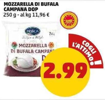 PENNY MOZZARELLA DI BUFALA CAMPANA DOP 250 g offerta