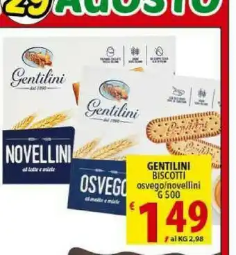Iper Triscount Gentilini Biscotti offerta