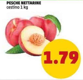 PENNY PESCHE NETTARINE cestino 1 kg offerta