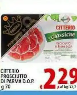 Iper Triscount Citterio Prosciutto di Parma offerta
