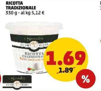 PENNY RICOTTA TRADIZIONALE 330 g offerta