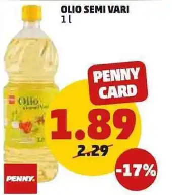 PENNY PENNY OLIO SEMI VARI 1 l offerta